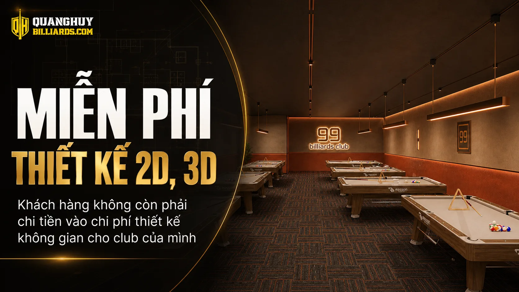 Tổng kho bàn bida cũ Quang Huy Billiards